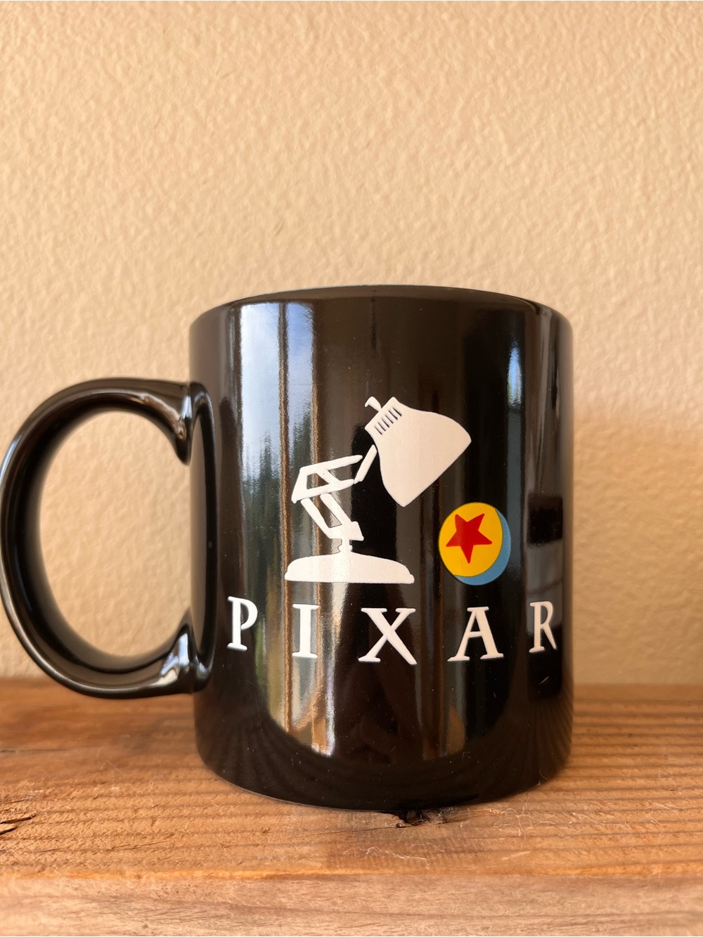 Black Pixar Logo Ceramic Coffee Mug